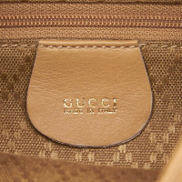Gucci Bamboo Backpack in Pelle in Beige