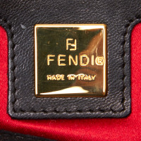 Fendi Baguette Bag Micro in Pelle scamosciata in Nero