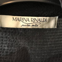 Marina Rinaldi Zijden blouse in zwart
