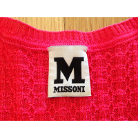 Missoni Robe en tricot rose
