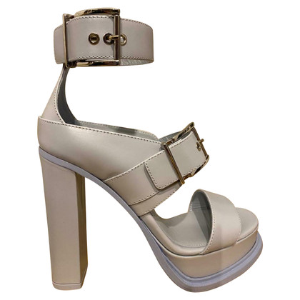 Alexander McQueen Sandals Leather in Turquoise