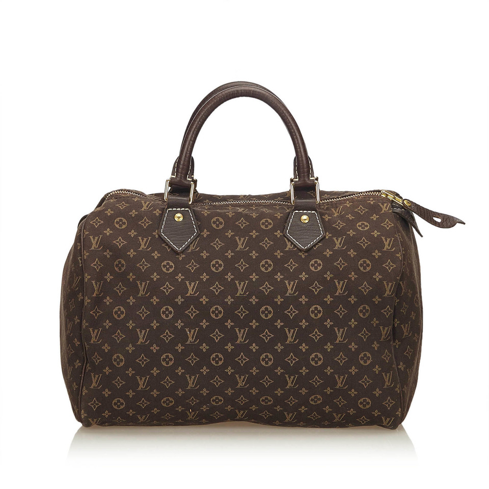 Louis Vuitton Speedy 30 in Cotone in Marrone