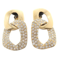 Yves Saint Laurent Gold clip earrings