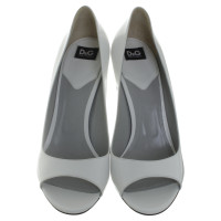 Dolce & Gabbana Peep-dita dei piedi in bianco