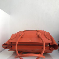 Céline Luggage Leather in Orange