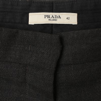Prada Pantaloni di lana in grigio