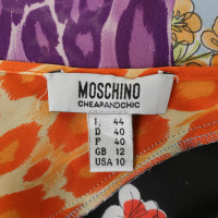Moschino Cheap And Chic Abito in seta con motivo 