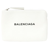 Balenciaga Clutch en Cuir en Blanc