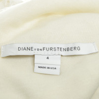 Diane Von Furstenberg Robe en dentelle crème