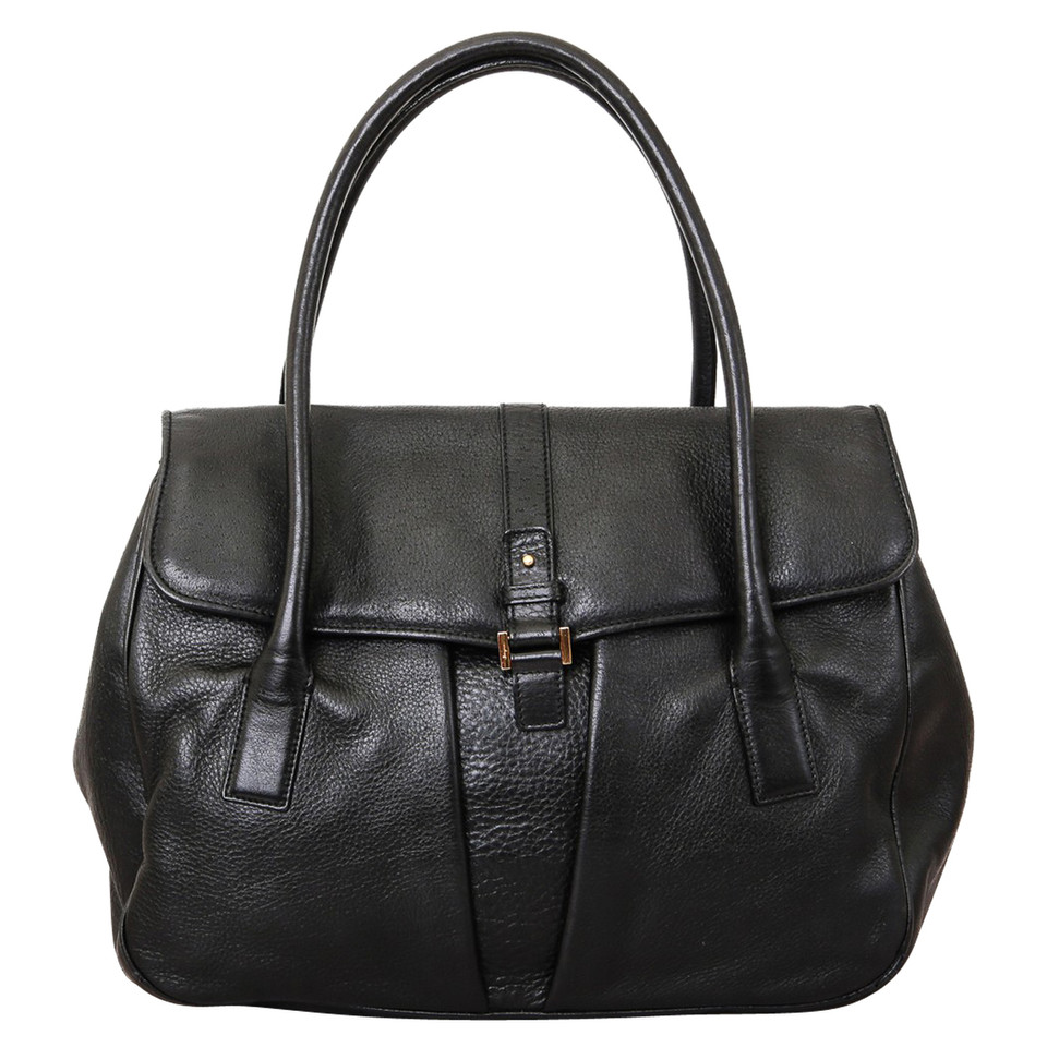 Salvatore Ferragamo Shopper Leather in Black