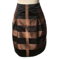 Burberry skirt with checked pattern in brown/black