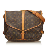 Louis Vuitton Saumur 35 en Toile en Marron