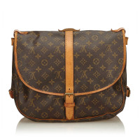 Louis Vuitton Saumur 35 en Toile en Marron