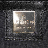 Fendi Baguette Bag Micro Leer in Zwart