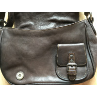 Christian Dior Gaucho Saddle Bag Leer in Bruin