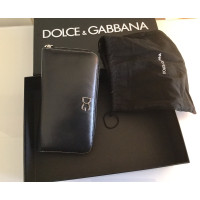 Dolce & Gabbana Schwarze Geldbörse aus Leder