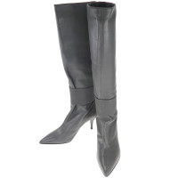 Pierre Hardy Bottes en cuir gris