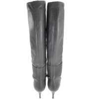 Pierre Hardy Bottes en cuir gris