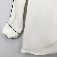 Carolina Herrera Zijden blouse in crème wit