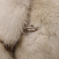 Fendi Cream mink fur coat 