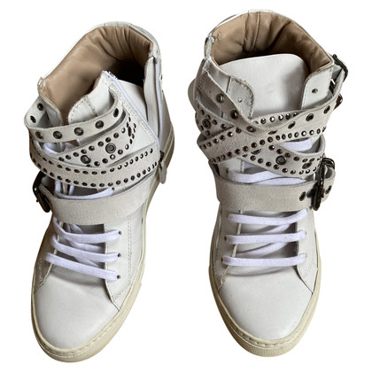 Twin Set Simona Barbieri Sneaker in Pelle in Bianco