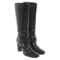 Prada Stiefel aus Leder in Schwarz