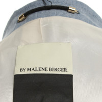 By Malene Birger Light blue blazer made of linen mixture