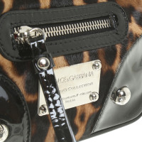 Dolce & Gabbana Umhängetasche mit Leoparden-Print