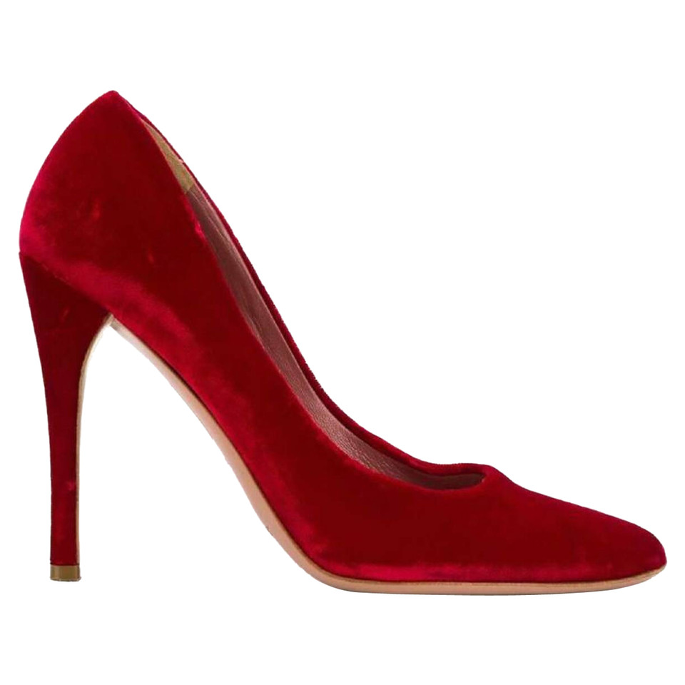 Alaïa Pumps/Peeptoes aus Baumwolle in Rot