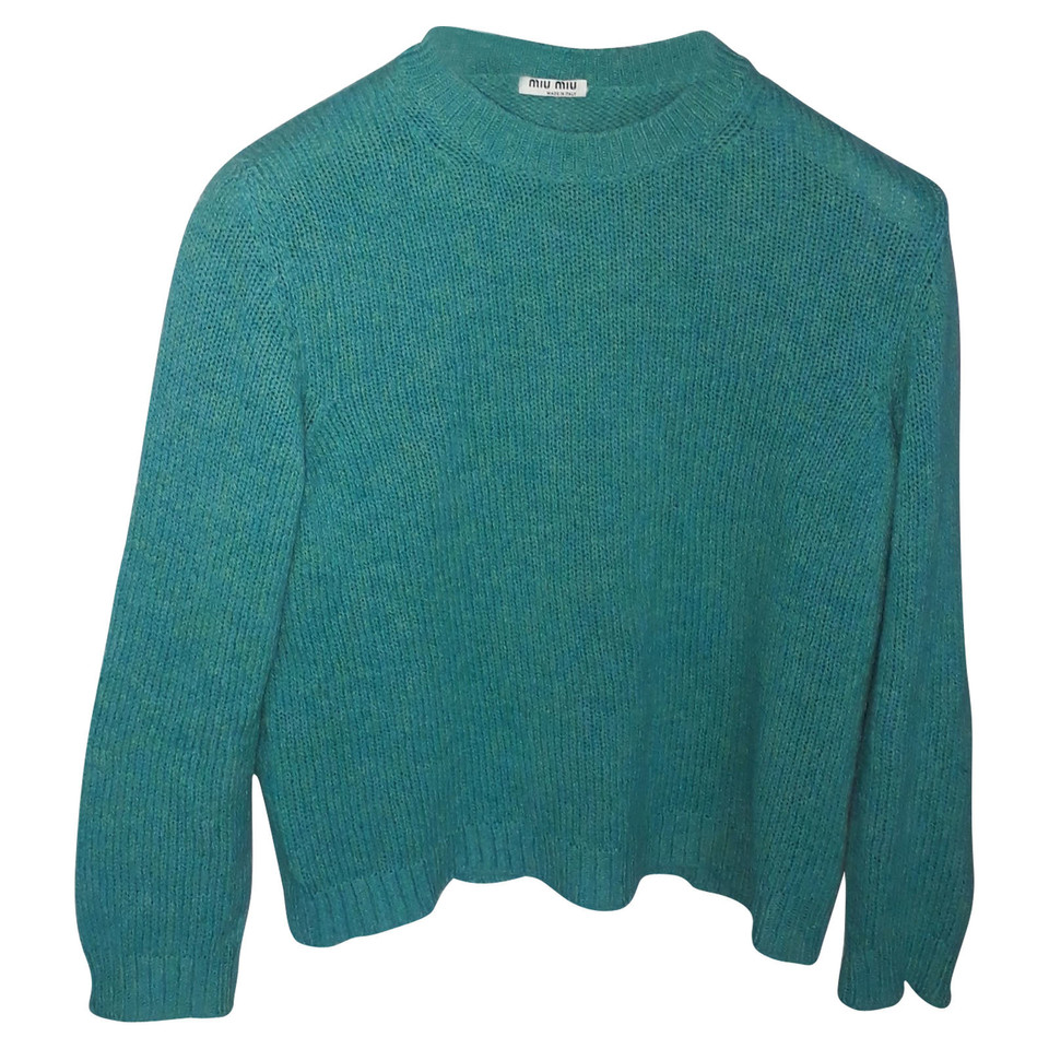 Miu Miu Knitwear Wool in Turquoise