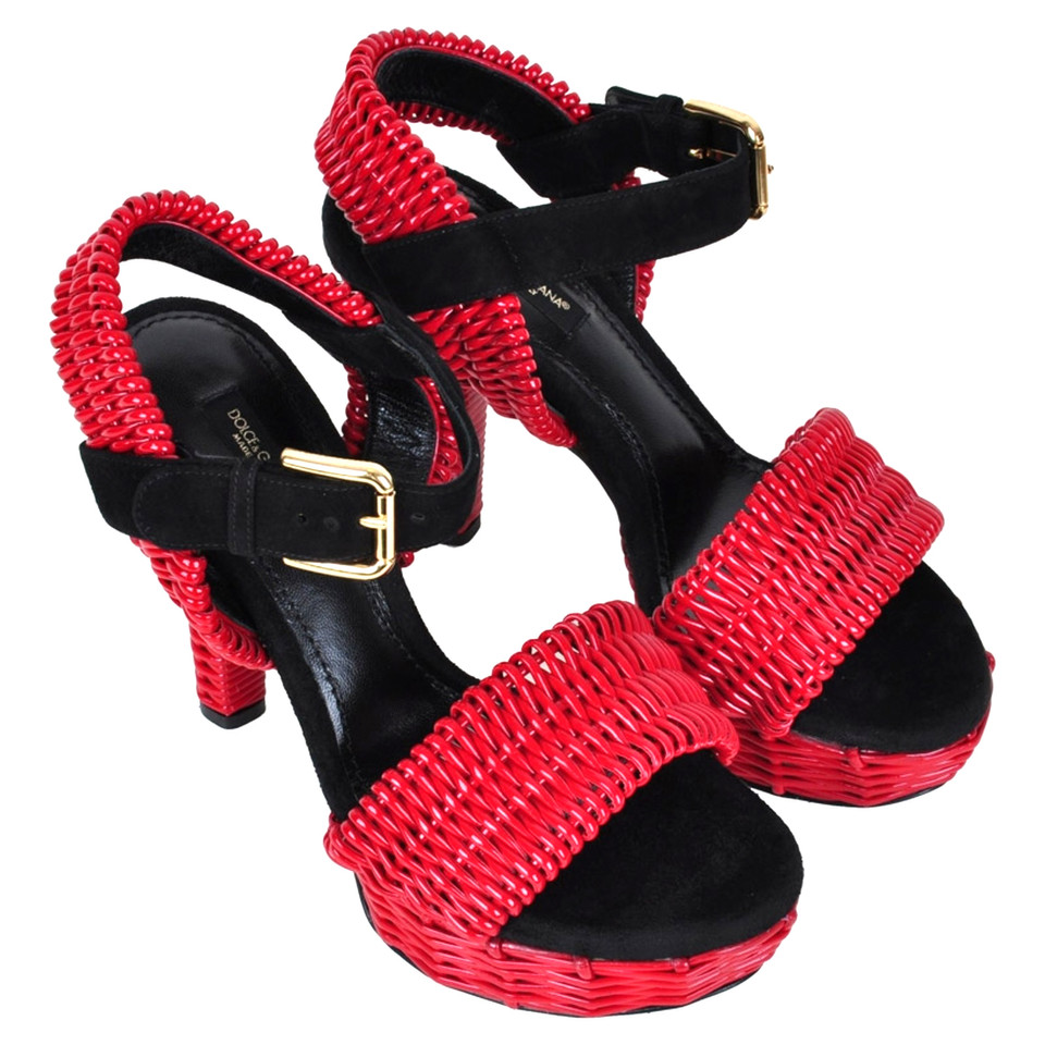 Dolce & Gabbana Sandaletten in Rot 