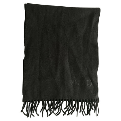 Moschino Schal/Tuch aus Wolle in Schwarz