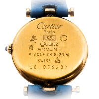 Cartier Santos Leer in Blauw