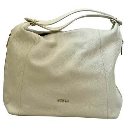 Furla Shoulder bag Leather in Cream