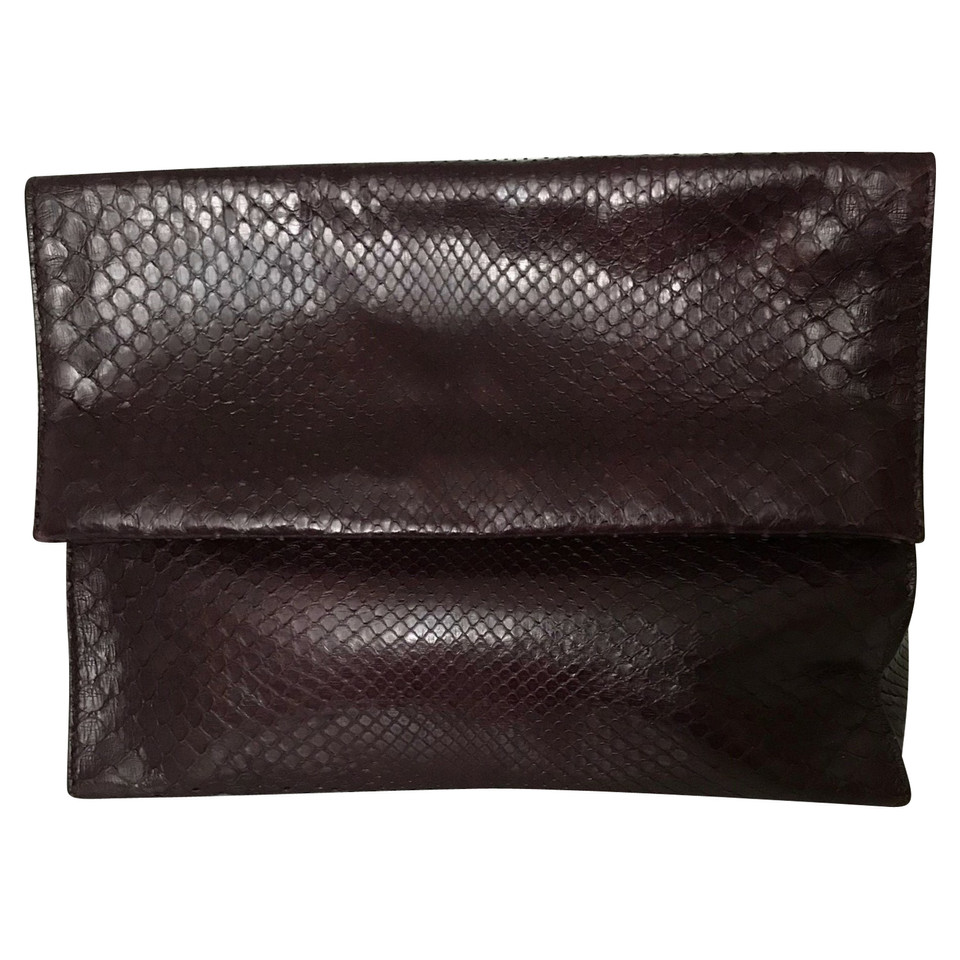 Alaïa Clutch Bag Leather in Violet