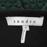 Sandro vestito lavorato a maglia in verde