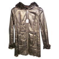 Prada leather coat