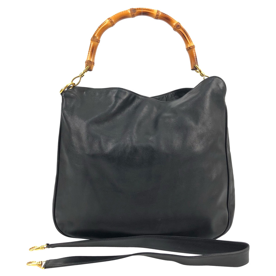 Gucci Bamboo Bag en Cuir en Noir