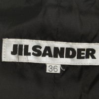 Jil Sander Leather Blazer in Black