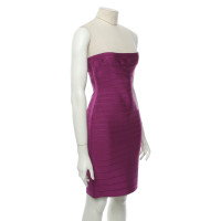 Hervé Léger Vestito in Fucsia