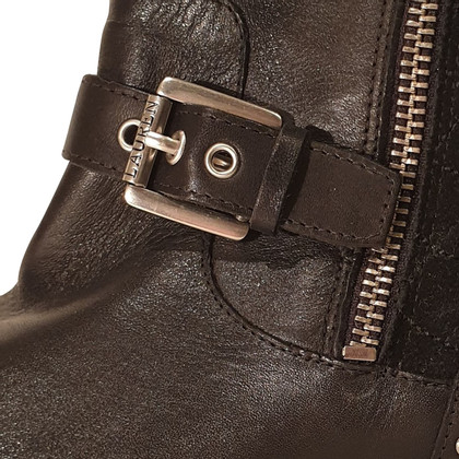 Ralph Lauren Stiefel aus Leder in Schwarz