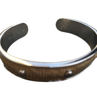 Tod's Bangle with reptile leather trim