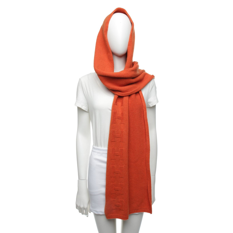 Hermès Sjaal Kasjmier in Oranje
