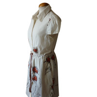 Bcbg Max Azria Kleid aus Baumwolle in Beige