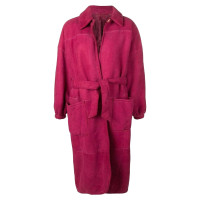 Gianfranco Ferré Jacket/Coat Fur in Pink