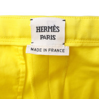 Hermès Pantalon jaune