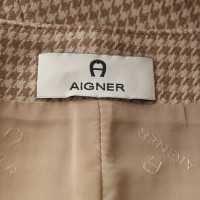 Aigner skirt with pepita pattern