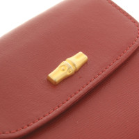 Longchamp Sac à main/Portefeuille en Cuir en Rouge