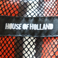 House Of Holland Leer jurk met slangenpatroon
