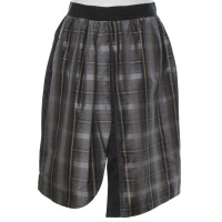 Schumacher Silk skirt with check pattern